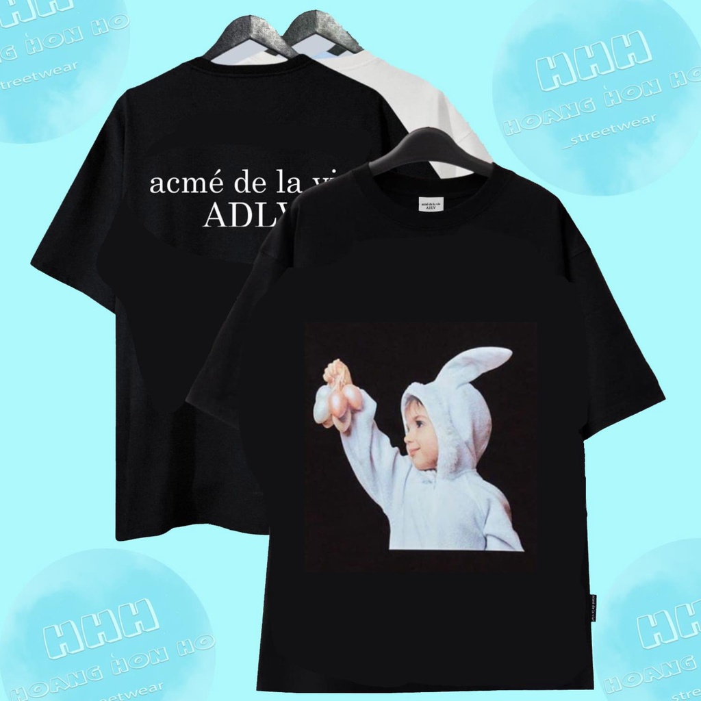 [Best Quality] Áo thun ADLV Bé Tai Thỏ-Cotton 2c 100% -Full Tag Bọc- Streetwears SG