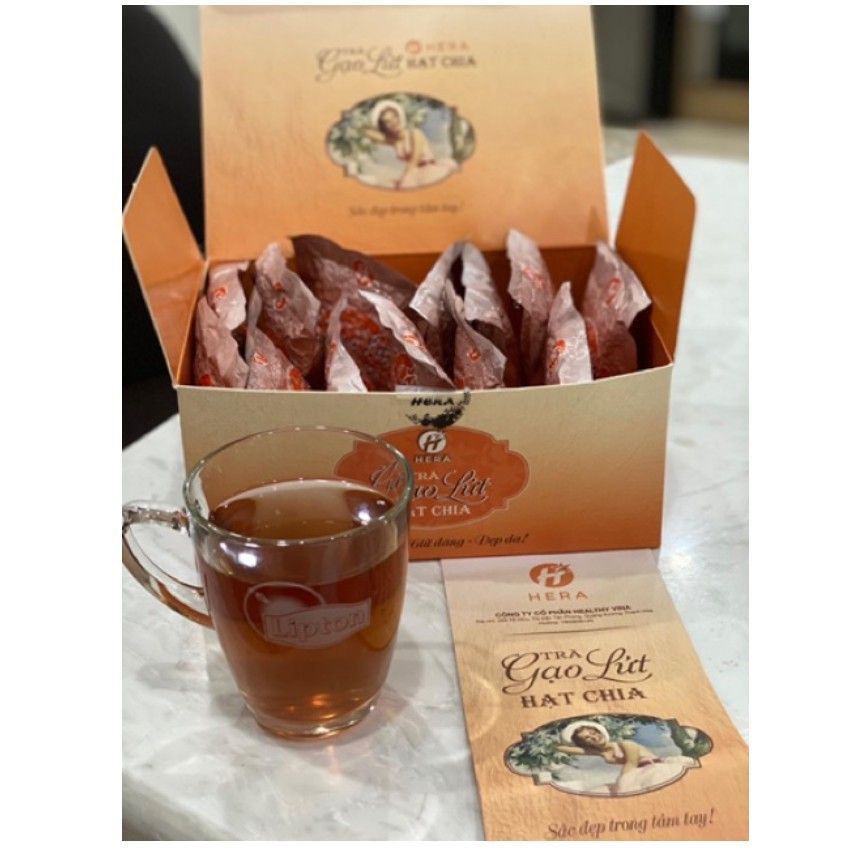 [MẪU MỚI] Trà Giảm Cân Gạo Lứt HẠT CHIA HERA tặng kèm thước dây[cam kết chính hãng] | BigBuy360 - bigbuy360.vn