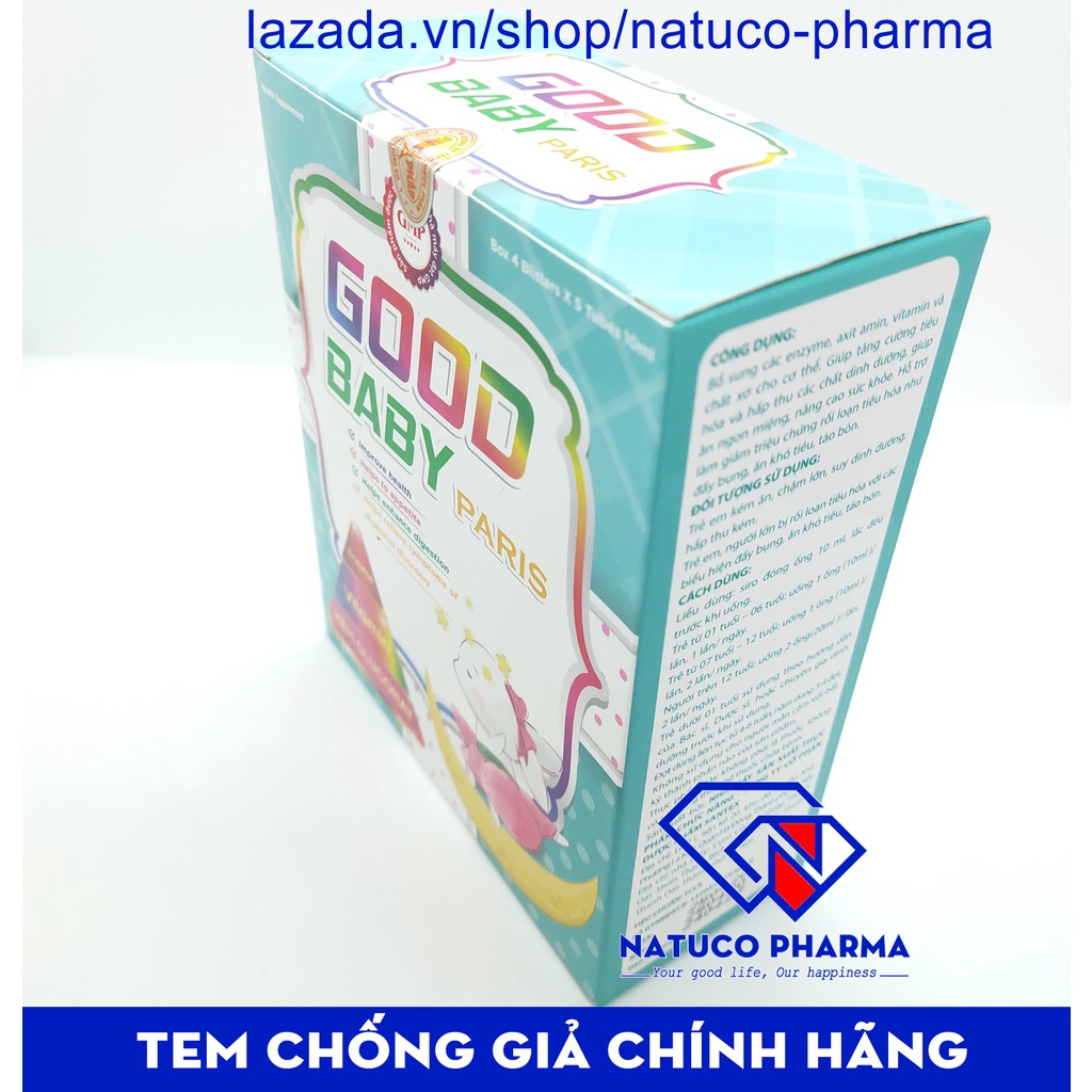 GOOD BABY - Paris - Bổ sung Vitamin, Enzyme, khoáng chất- Giúp bé ăn ngon, giảm rối loạn tiêu hóa, nâng cao sức khỏe