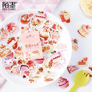 Bộ 46 Sticker Hàn Quốc hình Bánh Kem dễ thương dán trang trí E11