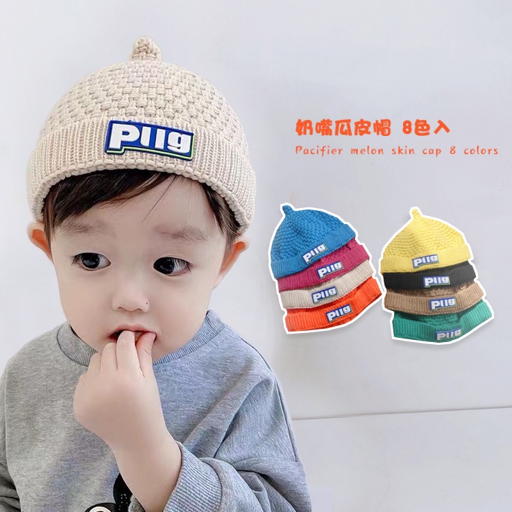 Bobora Mũ Len Dệt Kim Dày Dặn Giữ Ấm Mùa Thu Đông Phong Cách Hàn Quốc Dễ Thương Cho Bé Gái