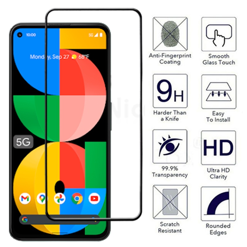 Kính Cường Lực Toàn Màn Hình Cho Google Pixel 5a 5G, 5, 4a 4G, 4a 5G