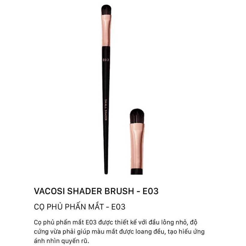 [Hàng chính hãng] Cọ Phủ Phấn Mắt Vacosi Shader Brush E03