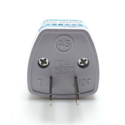 Ổ Chuyển Đổi Phích Cắm Từ 3 Chân Sang 2 Chân Nguồn 220V Màu Trắng