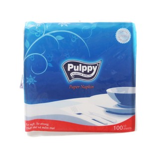 Khăn giấy ăn Pulppy 1 lớp gói 100 tờ