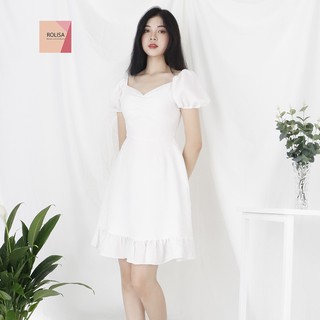 Đầm váy nữ dự tiệc Rolisa RD055 Màu trắng