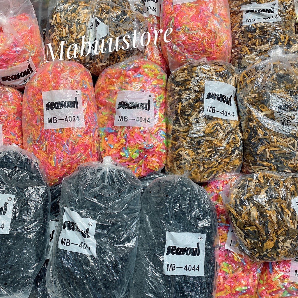 100gr dây chun buộc tóc cho mẹ và bé có phân loại màu