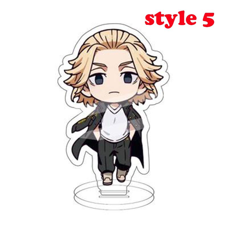 Mô Hình Standee Anime Tokyo Revengers nhân vật Mikey Draken Chất liệu Acrylic trang trí góc học tập bàn làm việc Cao 8cm