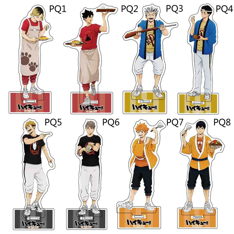 Mô hình nhân vật trong anime Haikyuu bằng acrylic có đế để bàn trang trí