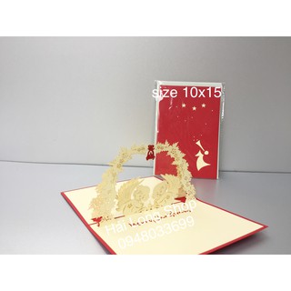 Thiên Thần 3 - Noel - Thiệp 3D