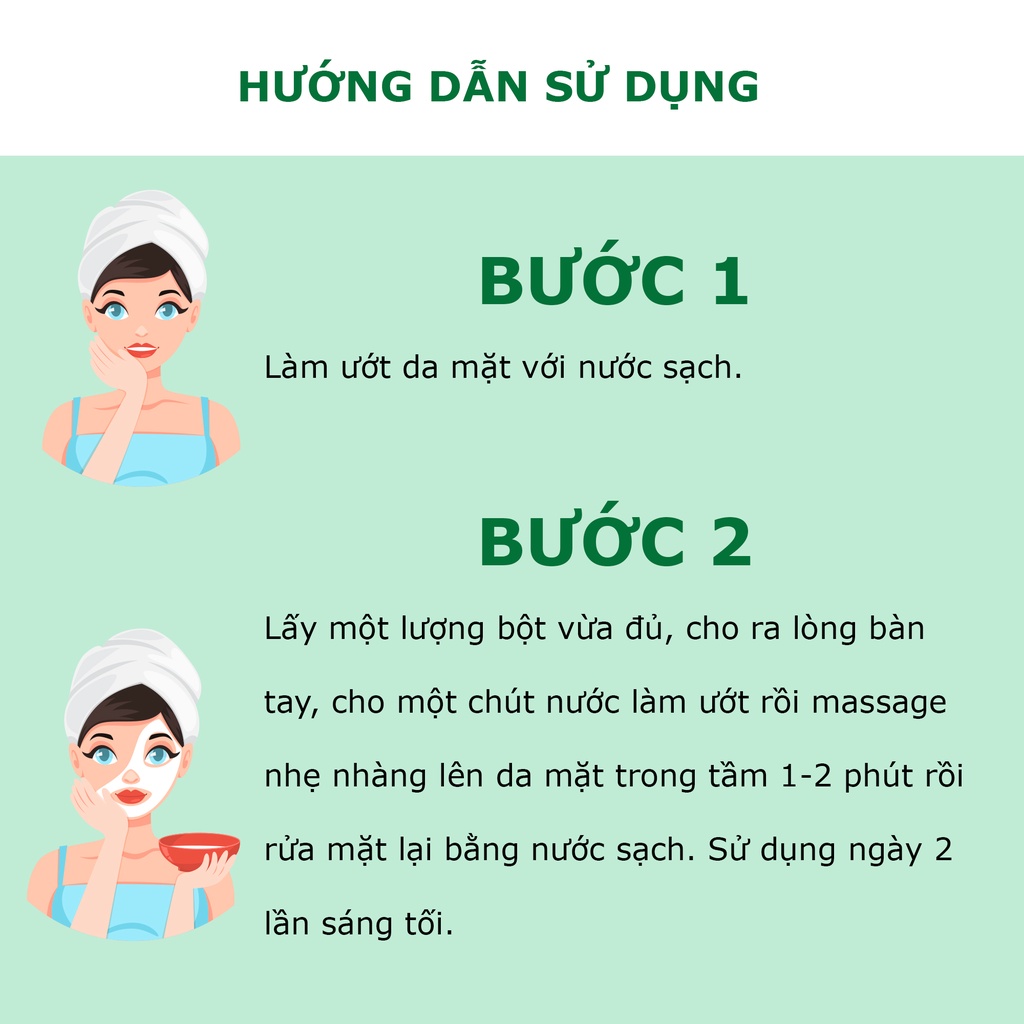Bột nhân sâm MQ Skin rửa mặt giúp làm sạch gấp 5 lần nuôi dưỡng sâu, giải độc tố 100g - Beauty at home