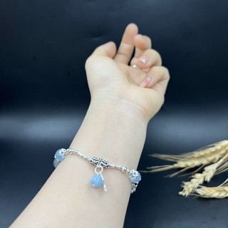 Vòng tay phong thủy phối Bạc (hợp mệnh thủy , mộc )