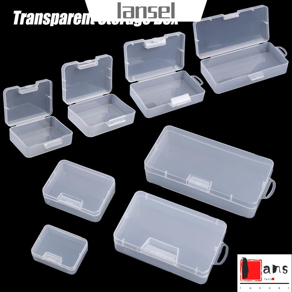 Hộp Đựng Thuốc Hình Vuông Bằng Nhựa Trong Suốt 4 Kích Thước Tiện Dụng Giá Đỡ