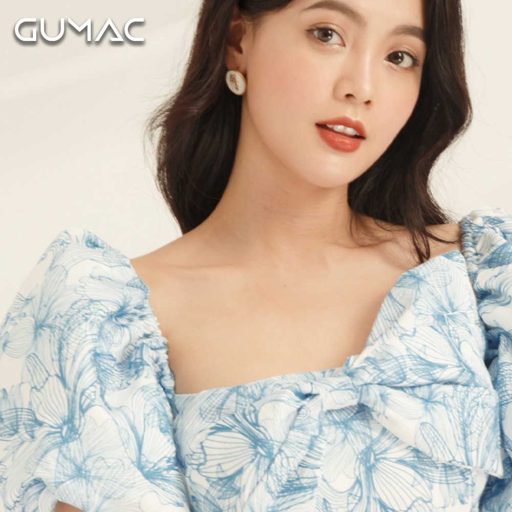 [Mã WABRGULUV giảm tới 100K đơn 249K] Đầm Luxury nơ ngực GUMAC DVA863 | BigBuy360 - bigbuy360.vn