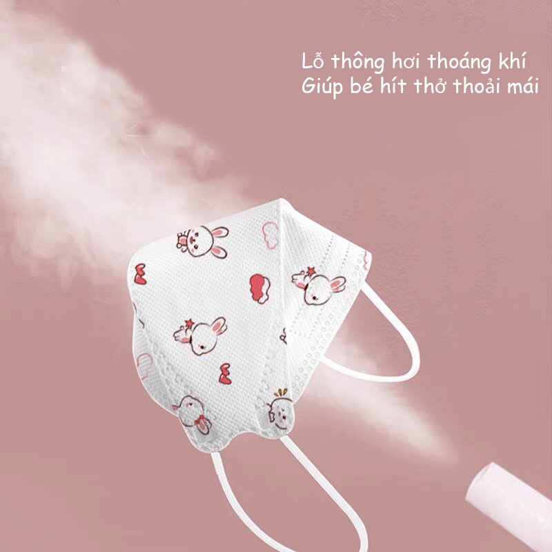 (Combo 10 cái) Khẩu trang 4D Mask KF94 trẻ em, bé trai, bé gái từ 2-8 tuổi có 4 lớp kháng khuẩn TTK94 [CEC Store]