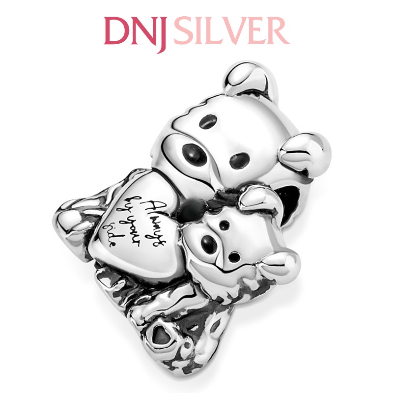 [Hàng cao cấp] Charm bạc 925 cao cấp, hàng chuẩn bạc - Charm Mother &amp; Puppy Love thích hợp để mix vòng tay charm - DN103