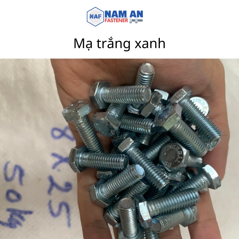 300 con Bulong M6 cấp bền 8.8, bu lông lục giác M6, chiều dài 16, 20, 25, 30mm. Màu: Đen, Vàng, Trắng