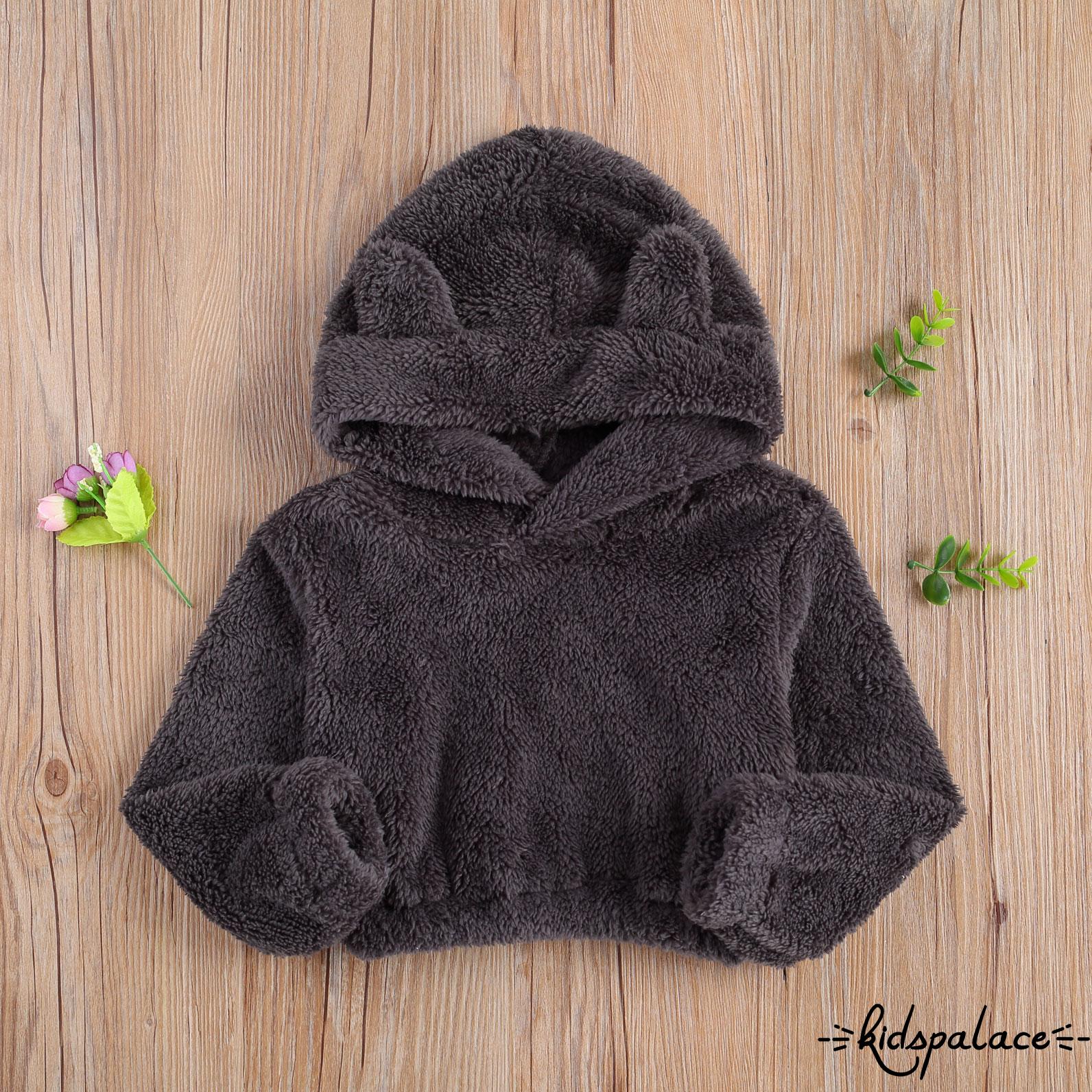 Áo Hoodies Có Nón Dài Tay Dễ Thương Cho Bé Gái