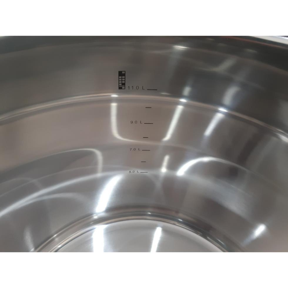Nồi luộc gà Zwilling Classic  đáy 3 lớp, thép Cromargan không gỉ Dung tích 14L