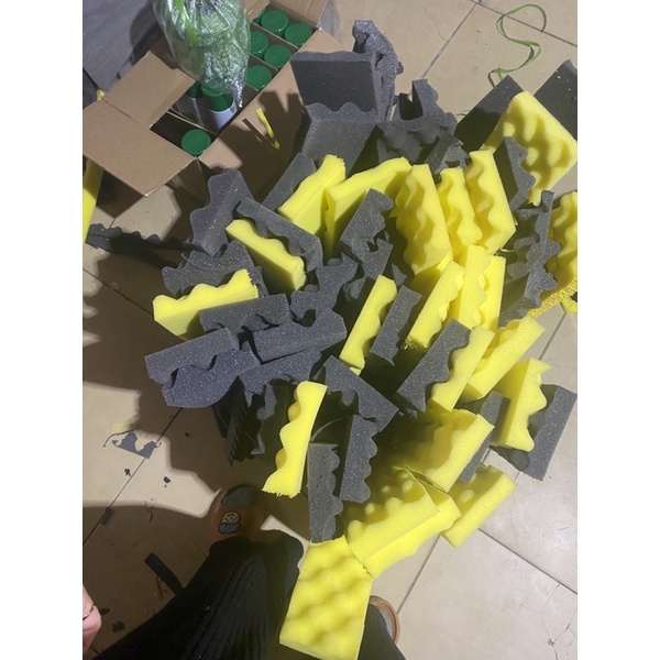 Set 5 tấm mút trứng tiêu âm: tiêu âm , nhét thùng loa, chèn hàng kt 10x50cm dày 3cm/5cm