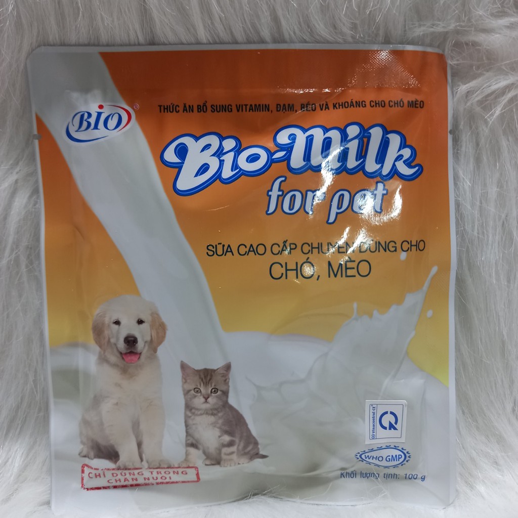 Sữa bột cho chó mèo Bio 100gr - Sữa bột chó mèo