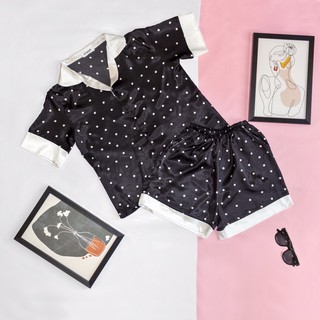 [Shopee trợ giá] Đồ Bộ Pijama Nữ Hè Lụa Satin Cao Cấp/ Quần Áo Mặc Nhà Nữ Cao Cấp Hè 2021