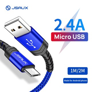 Cáp sạc nhanh jsaux dây bện cổng micro usb cho điện thoại