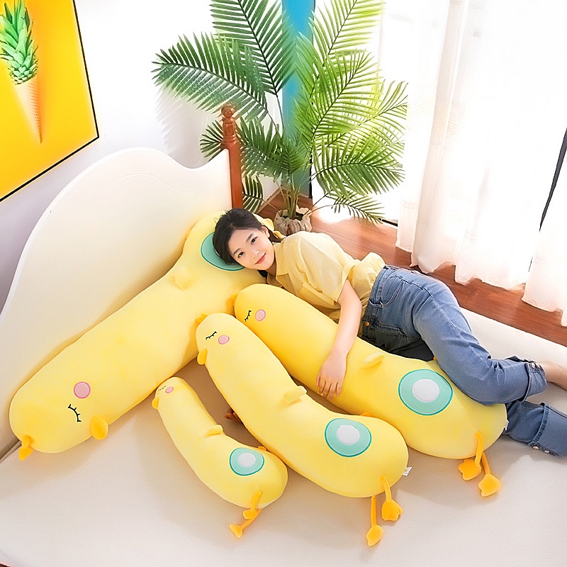 Thú nhồi bông, gấu bông, Gối ôm gà vàng size 55cm chất liệu vải co giãn 4 chiều Hàn Quốc siêu kute dễ thương