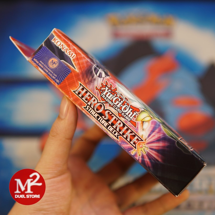 Hộp bộ bài Yugioh Hero Strike Structure deck - Anh hùng nổi dậy - Bài thật do Konami sản xuất