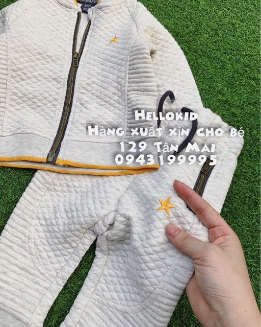 Bộ nỉ kéo khoá trần bông | BigBuy360 - bigbuy360.vn