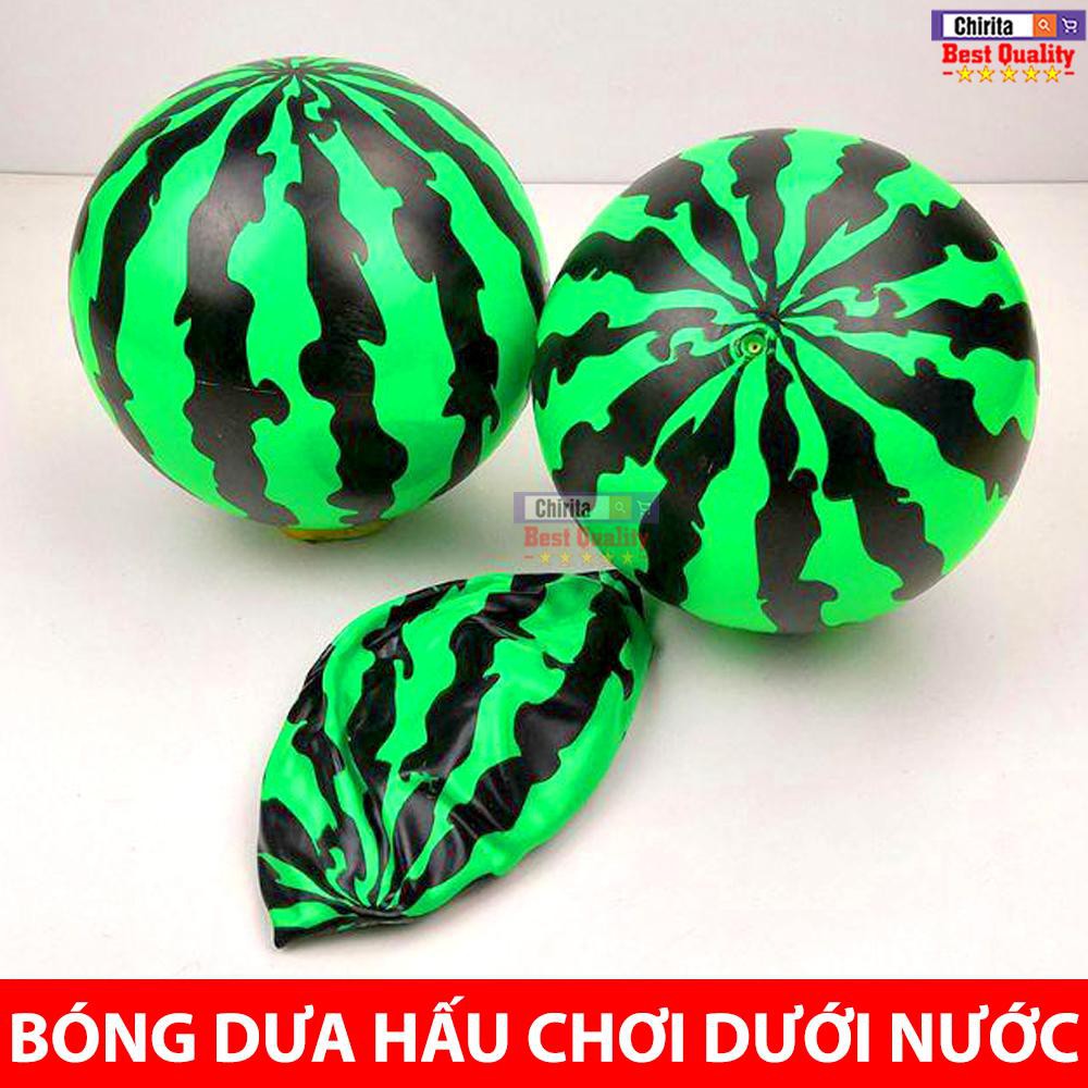 Banh Dưa Hấu SIZE LỚN - Quả Bóng Hình Dưa Hấu chơi trên cạn hoặc dưới nước. Chirita BHD