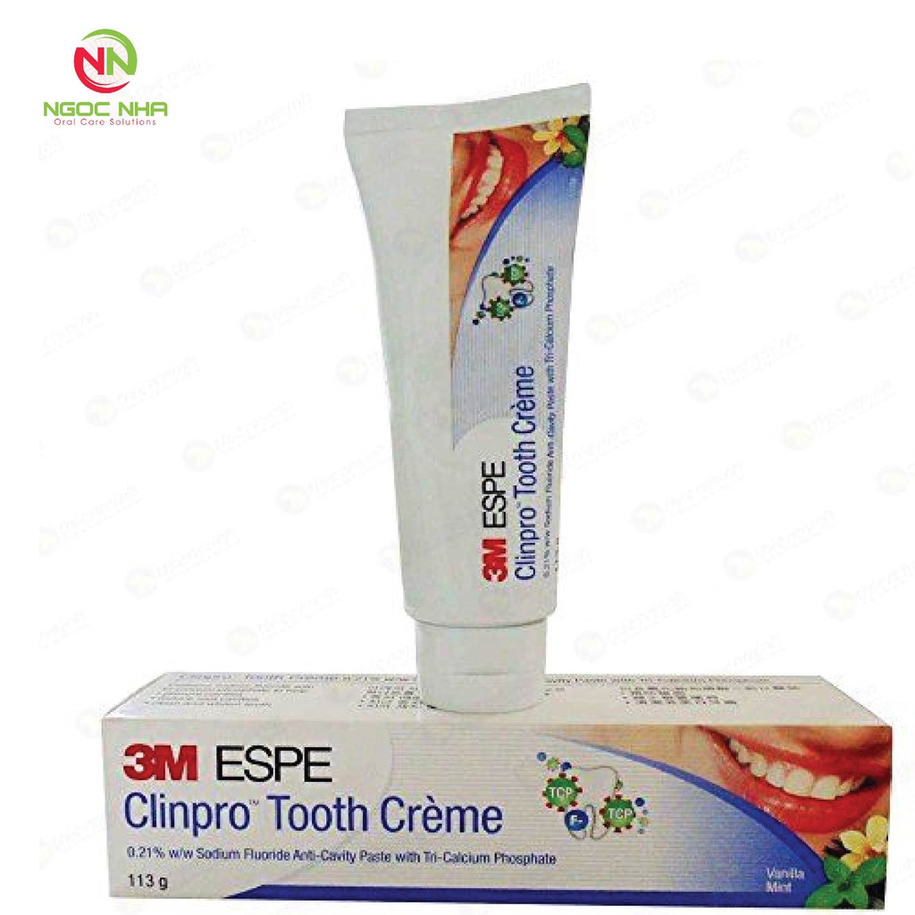 Kem đáng răng ngừa sâu răng 3M Clinpro Tooth Crème, làm trắng răng và hơi thở thơm mát 113g