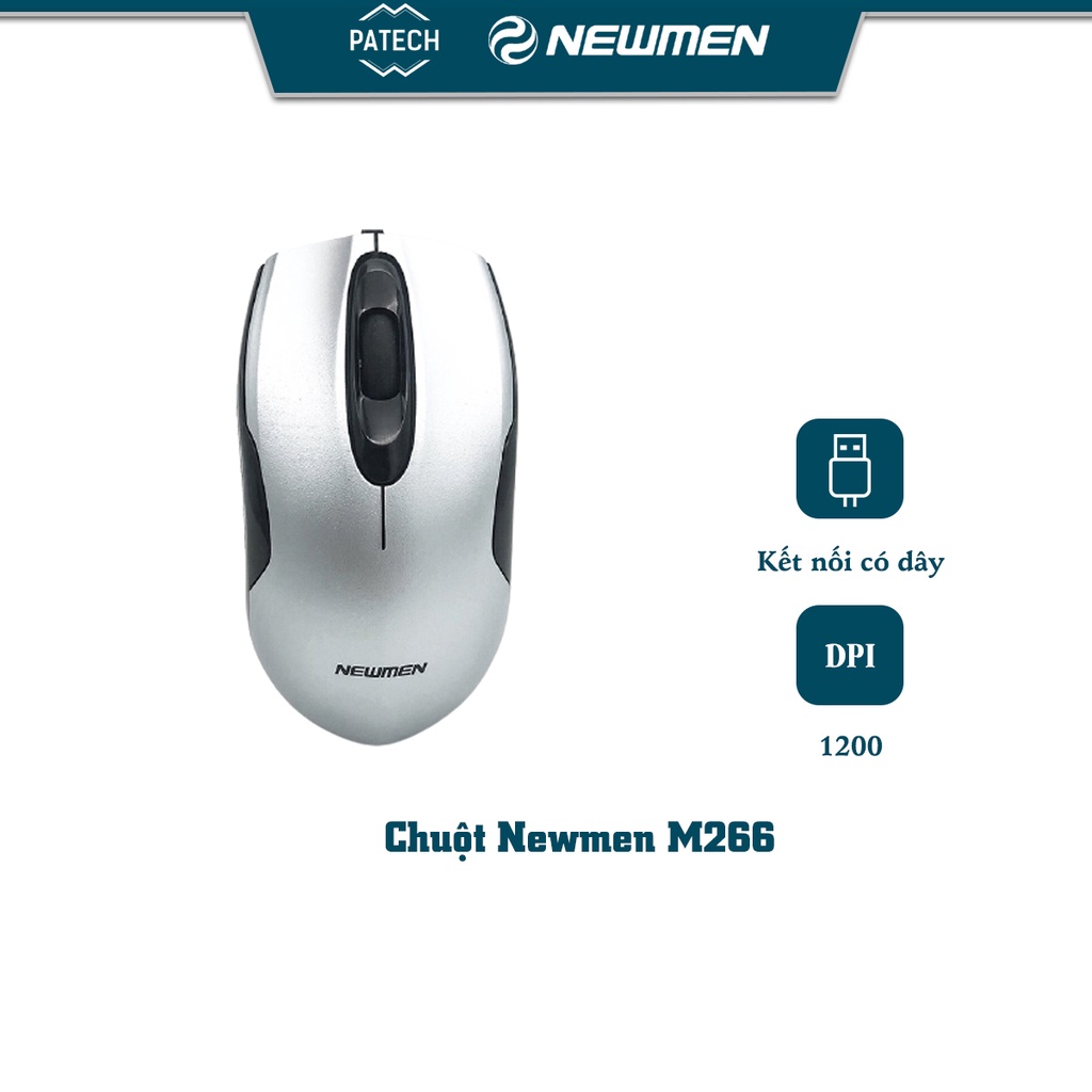 Giá siêu rẻ Chuột máy tính có dây NEWMEN M266,chuột quang,1200DPI,dùng cho game, văn phòng - Hàng Chính Hãng,Bảo hành 24