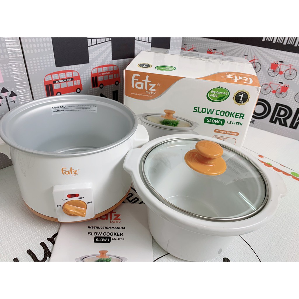 Lòng Sứ Thay Thế Lòng Nồi Nấu Chậm FATZ BABY FB9025MH Cho Mẹ Và Bé, Dung Tích 2.5L