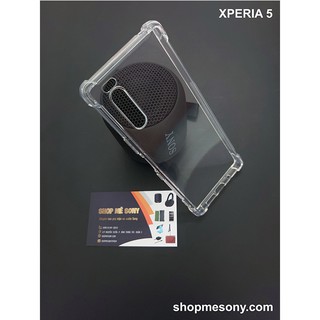 Sony Xperia 5 - Ốp lưng trong suốt chống sốc 4 góc cao cấp