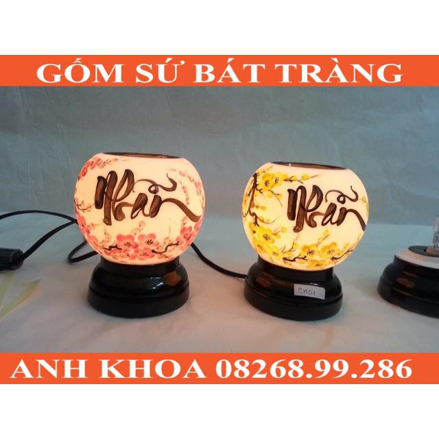 Combo đèn size to và 1 tinh dầu 10ml - Gốm sứ Bát Tràng Anh Khoa