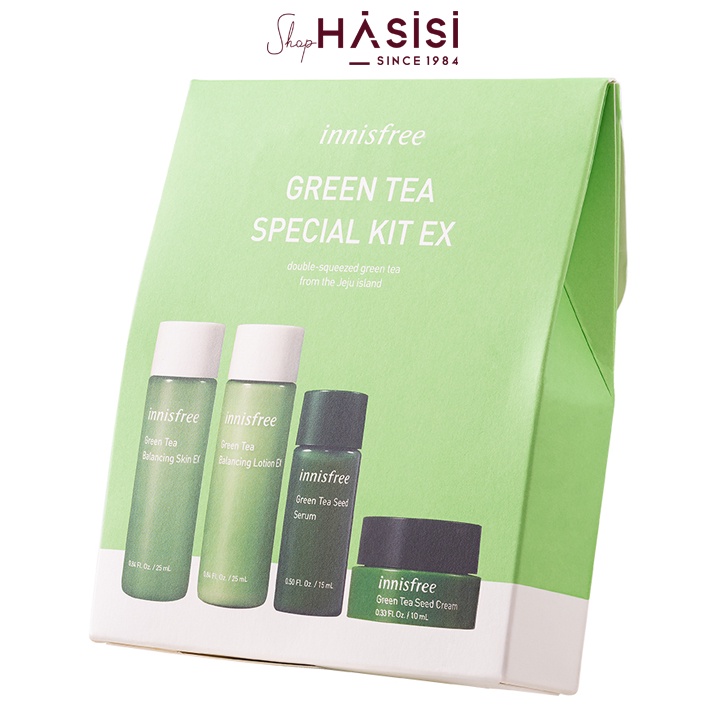 Set Dưỡng Da Trà Xanh 4 Món INNISFREE - Green Tea Special Kit EX