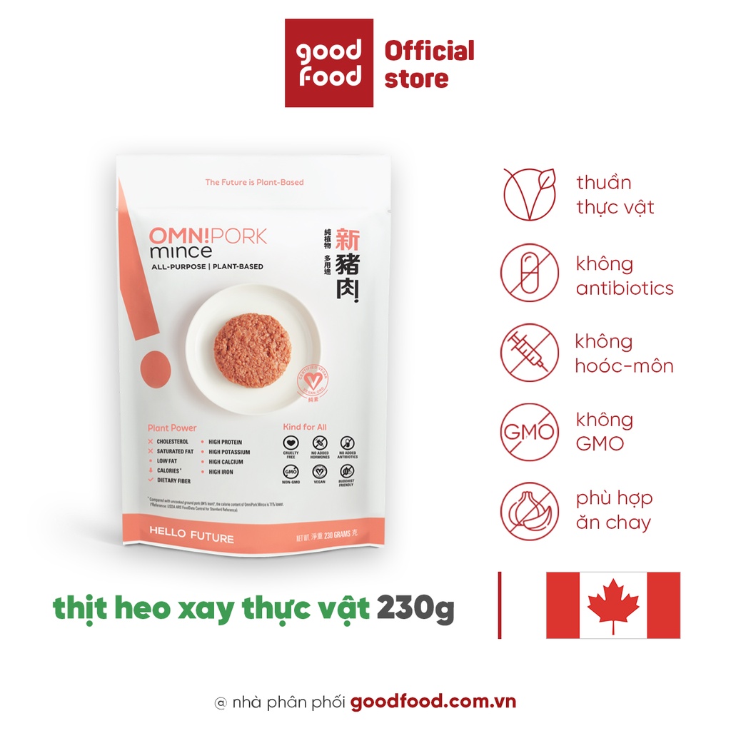 Combo 2 gói thịt heo xay chay từ thực vật Omnipork Minced (230g x 2) | BigBuy360 - bigbuy360.vn