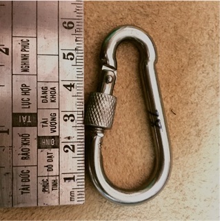 Móc inox vặn ren 6li