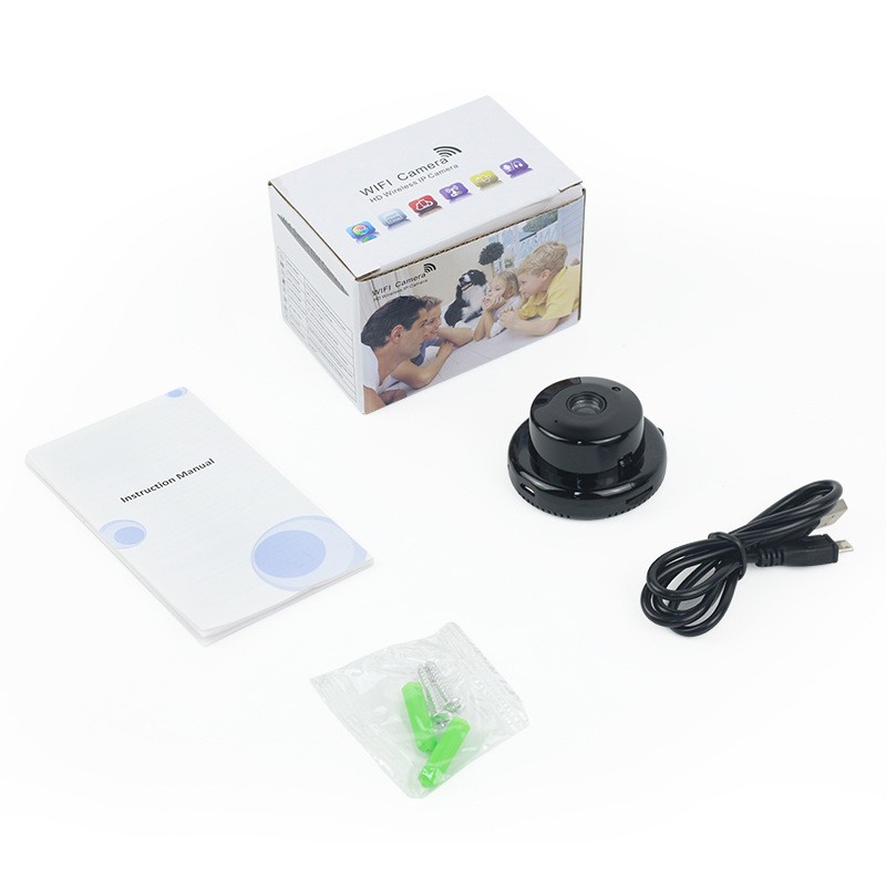 Camera wifi không dây Guava V380 full hd 1080P hỗ trợ thẻ nhớ, nhìn đêm, xem qua app điện thoại, nhỏ gọn dễ lắp đặt | BigBuy360 - bigbuy360.vn