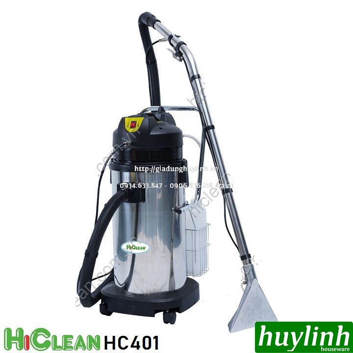 Máy giặt thảm nệm phun hút HiClean HC401 - 40 lít