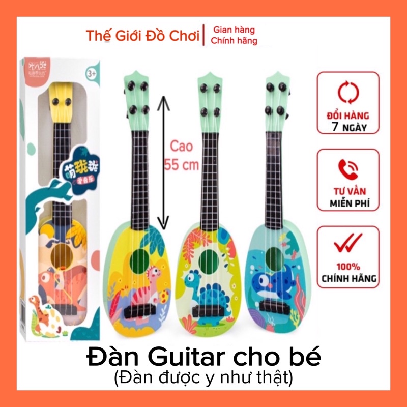 Đàn Guitar đồ chơi trẻ em cho bé Cao Cấp giá rẻ cỡ to Cao 55cm tphcm