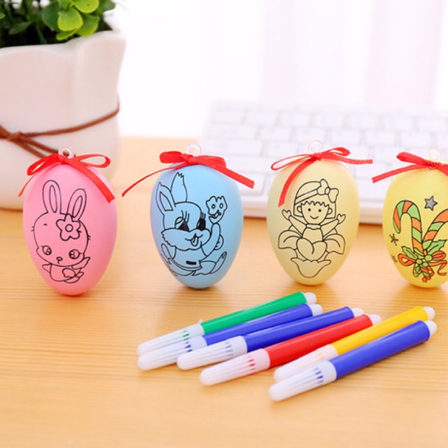 Trứng tập tô kèm bút