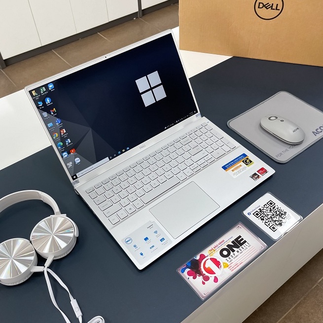 Laptop Dell inspiron 5505 Ryzen 4500U/ Ram 16Gb/SSD 512Gb/ Màn hình 15.6'' IPS Full HD 1080P/ Vân tay 1 chạm