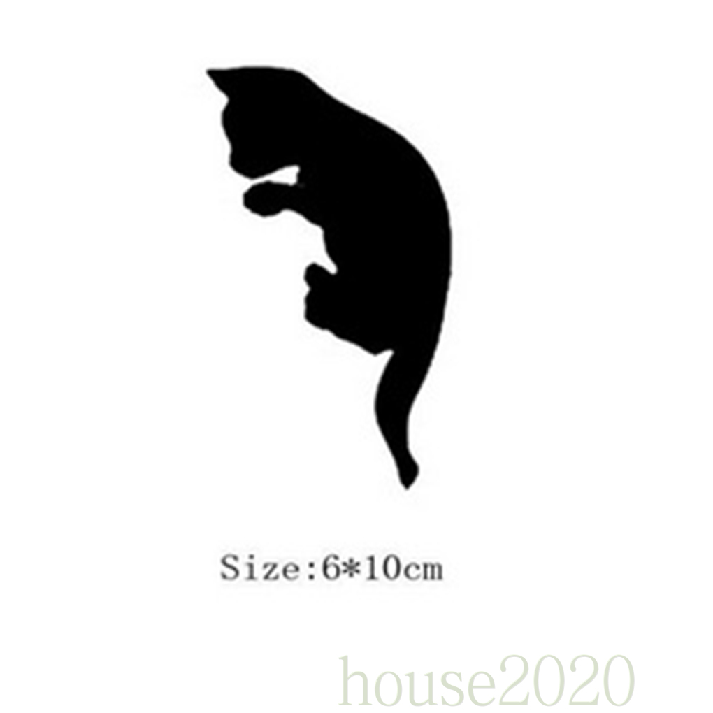 Miếng Dán Công Tắc Pvc Hình Mèo Đen 6x10cm 2020