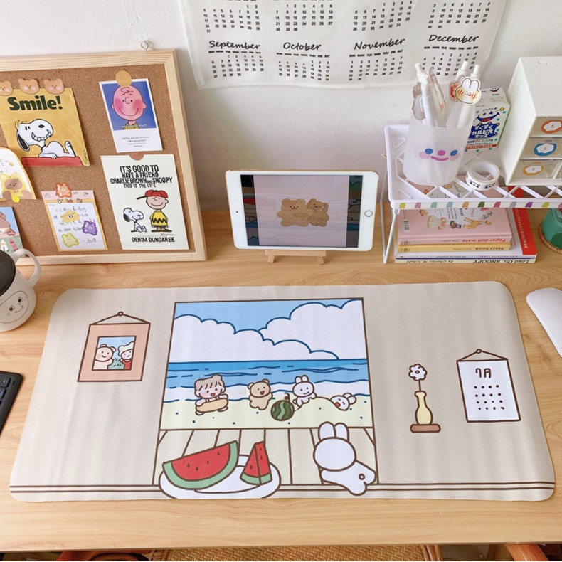 [Xả Kho] Bàn Di Chuột, Miếng lót chuột siêu dễ thương, super cute, cỡ lớn 66x29.5 cm | BigBuy360 - bigbuy360.vn