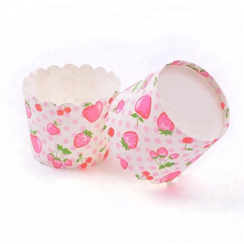 Set 10 Cup giấy cứng làm bánh Cupcake 6cm