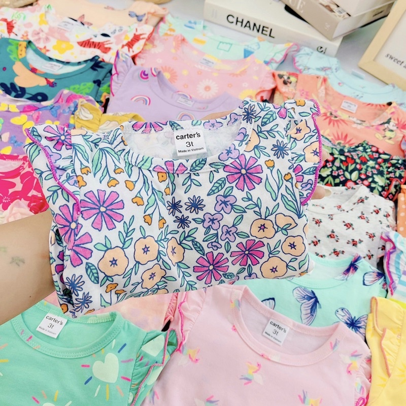 Váy đầm bé gái cotton dài tay VNXK váy cho trẻ em