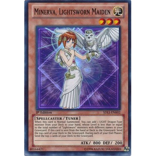 Thẻ bài Yugioh - TCG - Minerva, Lightsworn Maiden / SDLI-EN002'