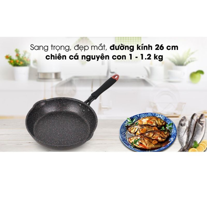 Chảo chống dính đáy từ Kangaroo KG661M  size 26cm